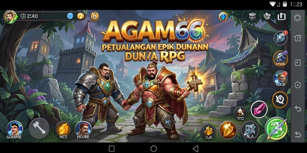 Tampilan gameplay RPG yang menakjubkan dan penuh aksi.