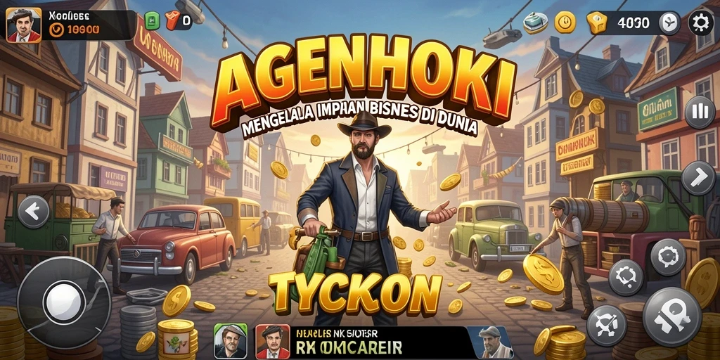 Screenshot utama AGENHOKI menampilkan gameplay Tycoon yang seru dan interaktif.