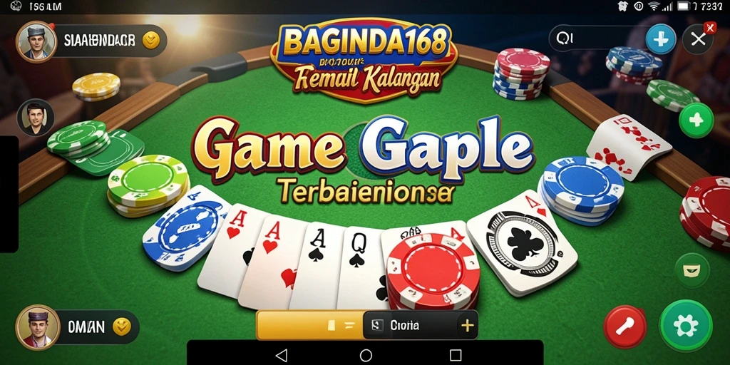 Tampilan gameplay Gaple yang seru dan menantang di BAGINDA168.