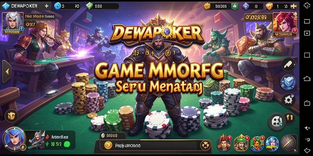 Screenshot gameplay DEWAPOKER menampilkan dunia MMORPG yang kaya dan interaktif.