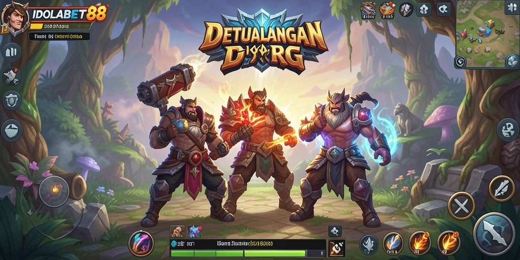 Tampilan visual menakjubkan dari gameplay RPG IDOLABET88.