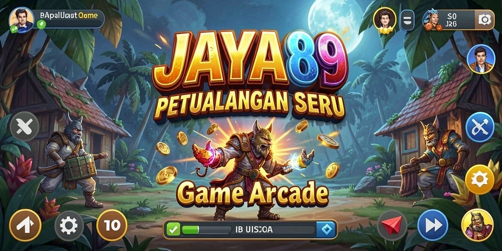 Tangkapan layar utama menunjukkan aksi seru dalam gameplay Arcade JAYA89.