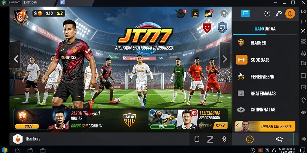 Tampilan gameplay JT777 dengan antarmuka sportsbook yang intuitif.