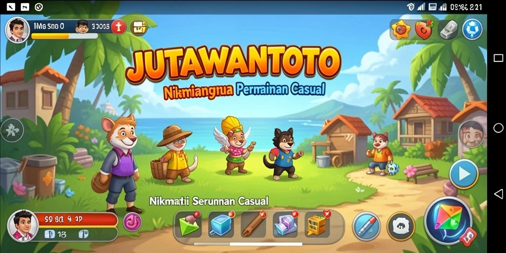 Screenshot gameplay JUTAWANTOTO yang menarik dan seru.