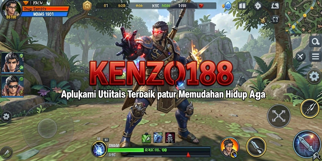 Tampilan antarmuka aplikasi KENZO188 yang intuitif dan ramah pengguna.