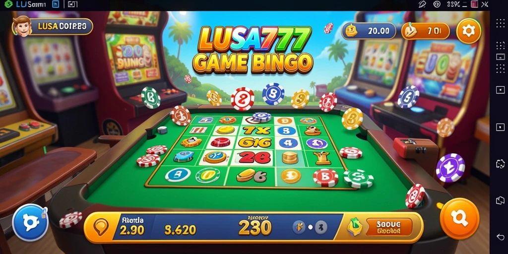 Tampilan screenshot gameplay LUSA777 yang menampilkan suasana Bingo yang mengasyikkan.