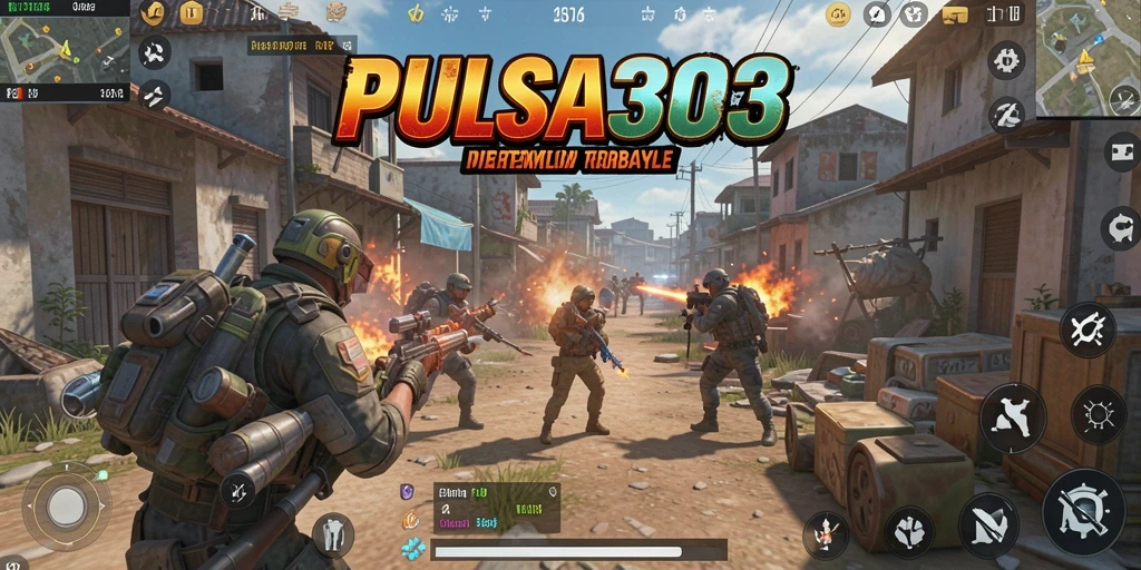 Gameplay mendebarkan PULSA303 di arena Battle Royale.