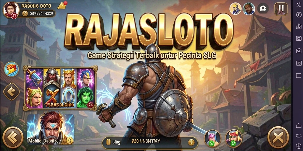 Tampilan gameplay menarik RAJASLOTO dengan strategi yang mendalam.