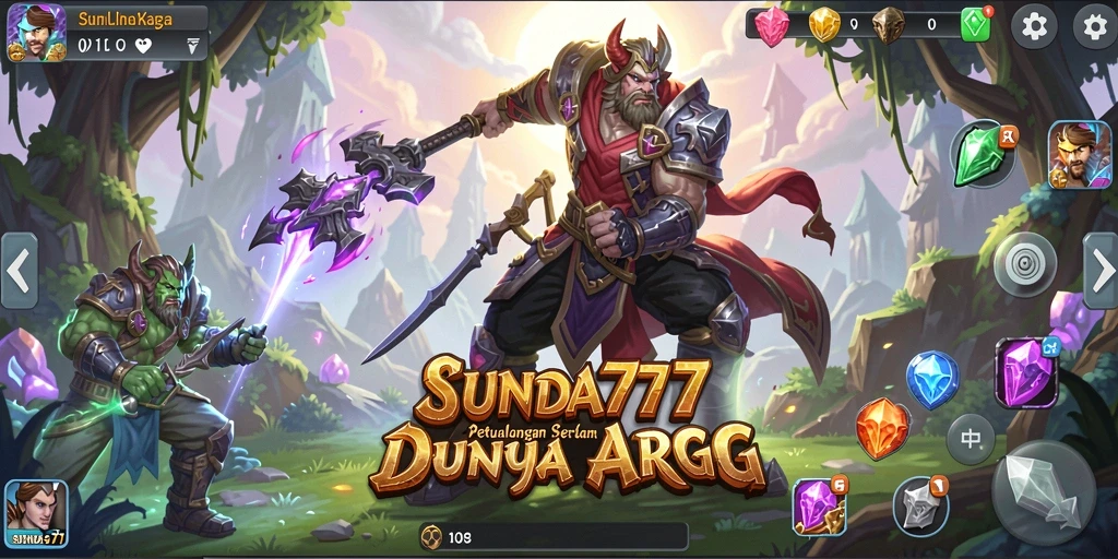 Screenshot SUNDA777 menampilkan aksi pertempuran seru dalam dunia ARPG.