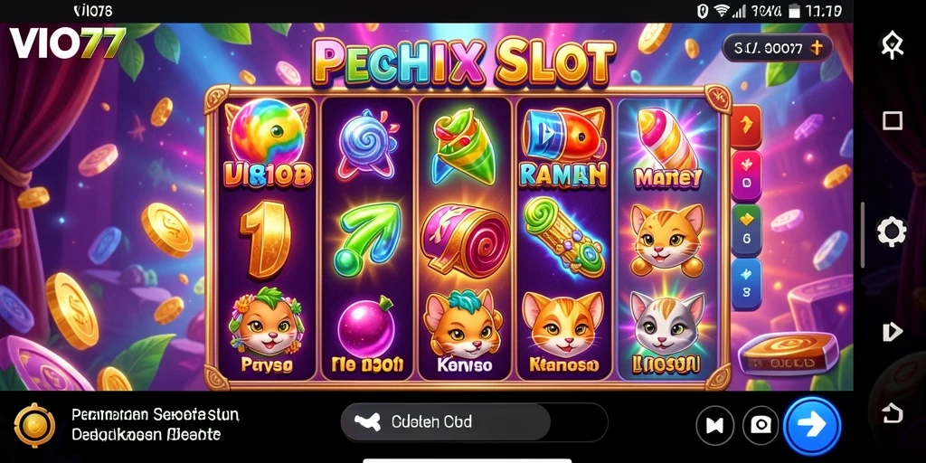 Screenshot utama VIO77 menunjukkan gameplay slot yang seru dan interaktif.