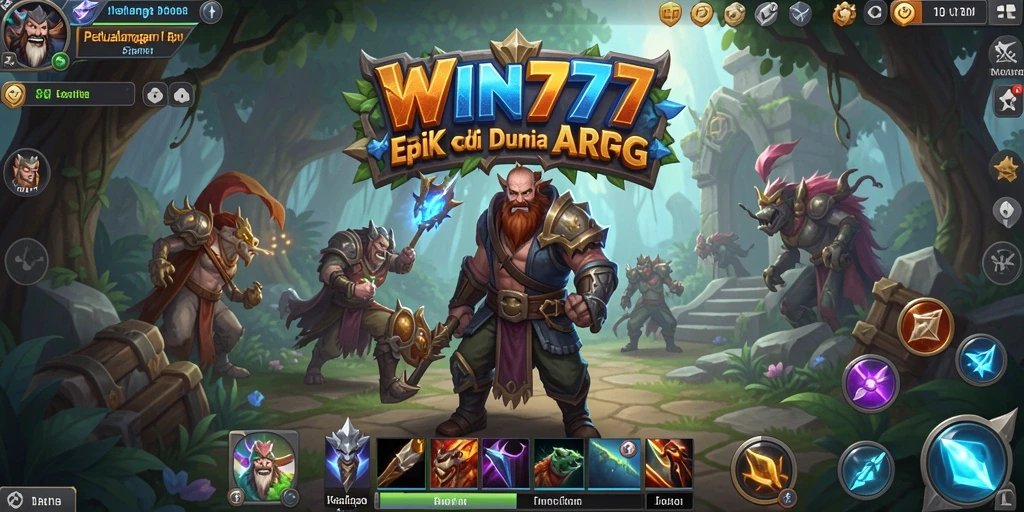 Tampilan gameplay <strong>WIN777</strong> dengan pertarungan seru dan grafis menawan.