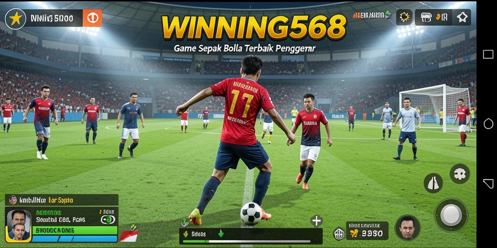 Screenshot gameplay WINNING568 yang menampilkan aksi seru di lapangan.